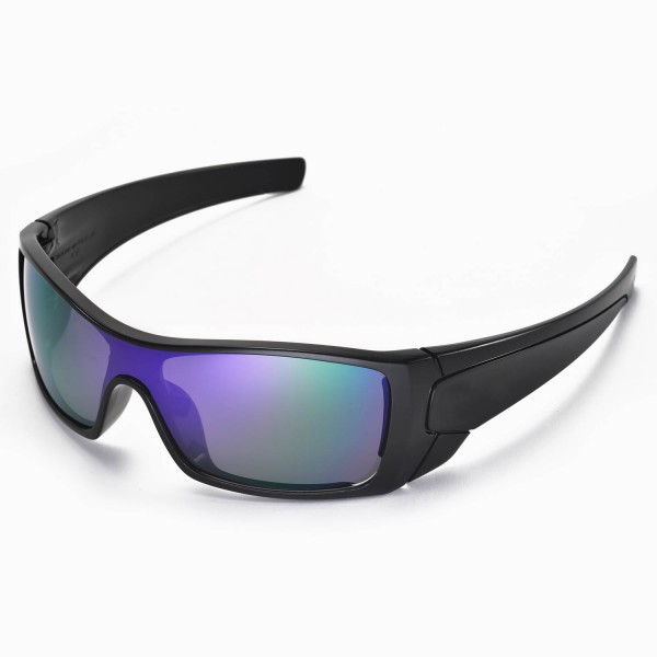 Walleva Purple Polarized Replacement Lenses for Oakley Batwolf Sunglasses